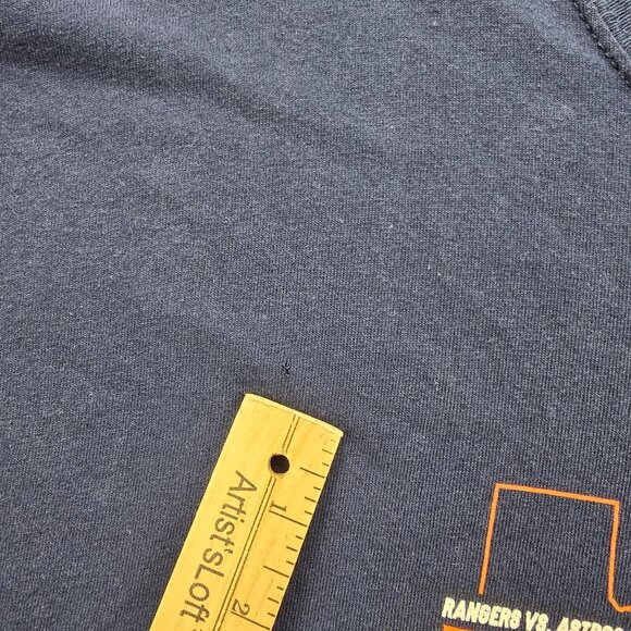 Lone Star Series Tshirt Men XL Blue Houston Astros Texas Rangers Baseball Sports - Picture 3 of 9